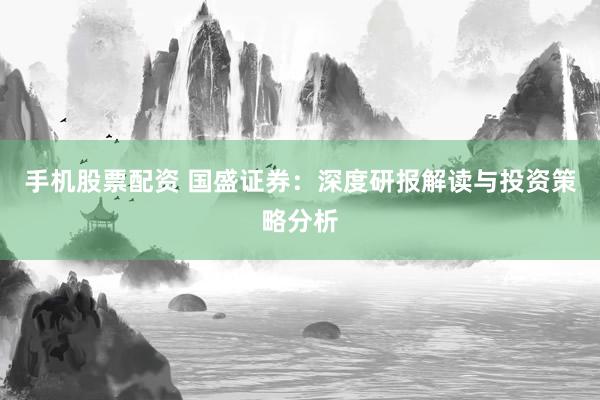 手机股票配资 国盛证券：深度研报解读与投资策略分析