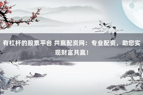 有杠杆的股票平台 共赢配资网：专业配资，助您实现财富共赢！
