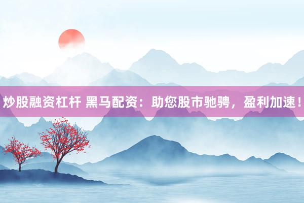 炒股融资杠杆 黑马配资：助您股市驰骋，盈利加速！