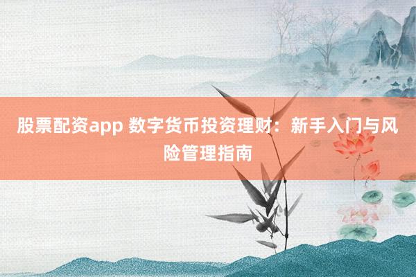 股票配资app 数字货币投资理财：新手入门与风险管理指南
