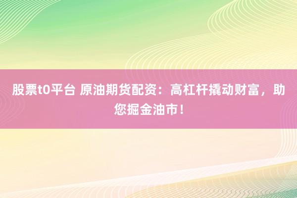 股票t0平台 原油期货配资：高杠杆撬动财富，助您掘金油市！
