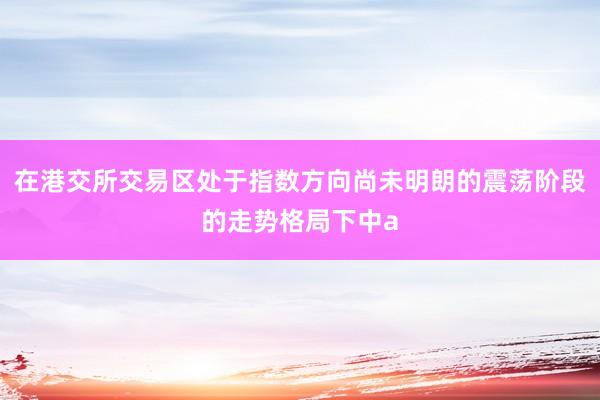 在港交所交易区处于指数方向尚未明朗的震荡阶段的走势格局下中a