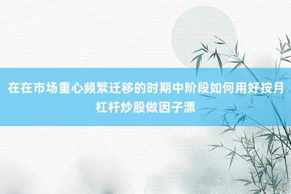在在市场重心频繁迁移的时期中阶段如何用好按月杠杆炒股做因子漂